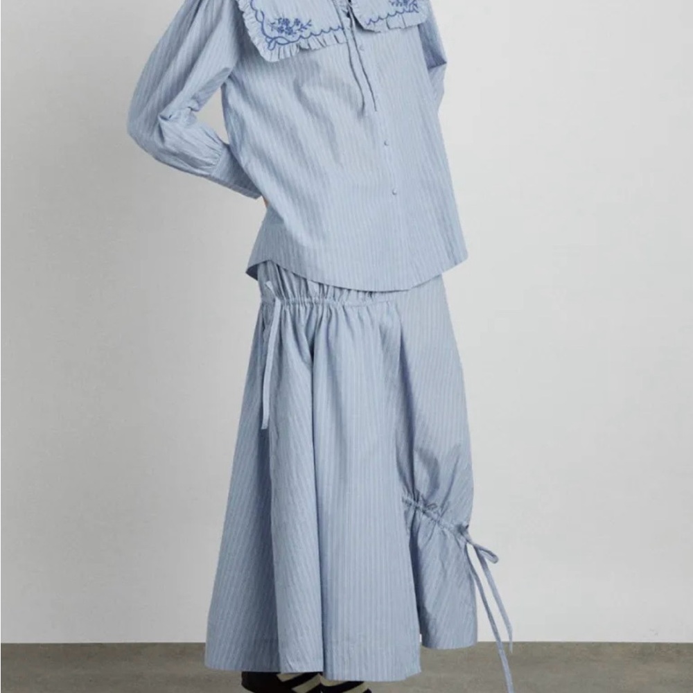 Damson Madder Marine Channel Midi Skirt